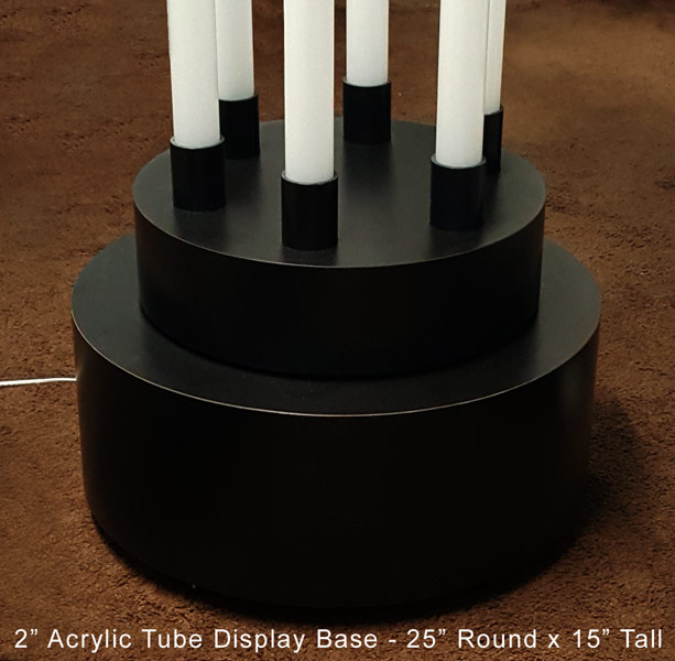 2" Acrylic Tube Display Base