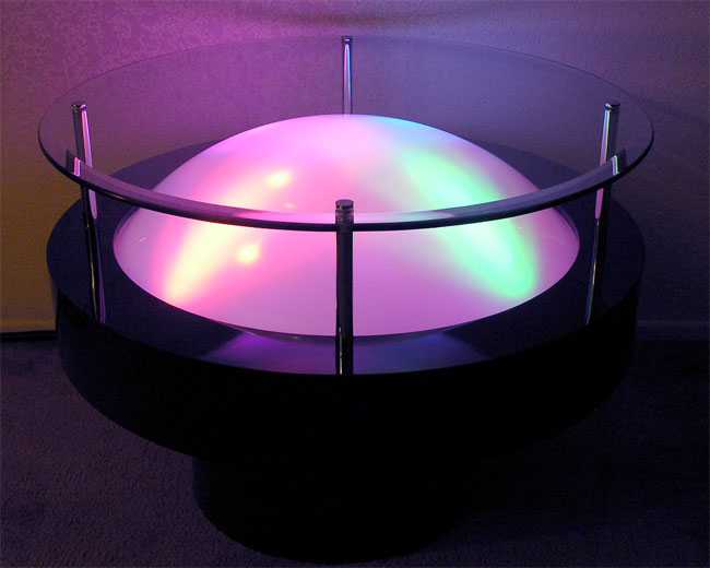 Lighted Cocktail Table and End Table