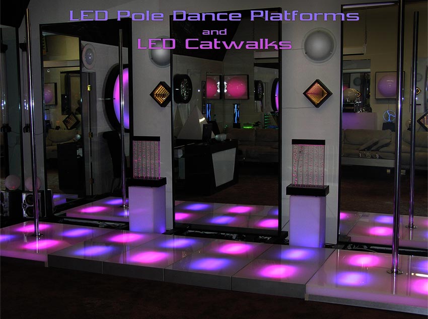 LED Pole Dance Platform and LED Catwalk