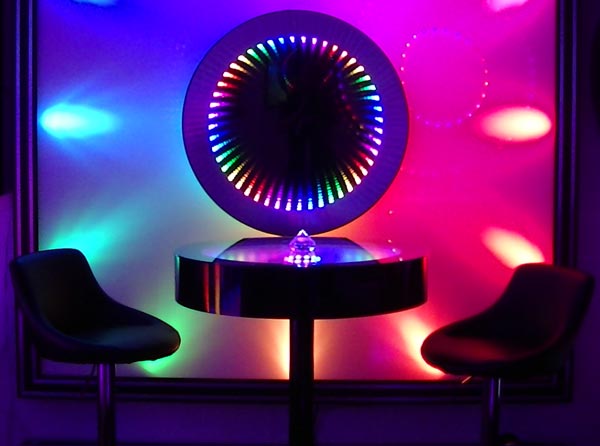 Bar Height Infinity Mirror Table