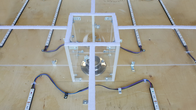 Clear Acrylic Crossbeams and center box