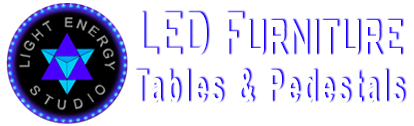 LED Furniture Tables and Pedestals