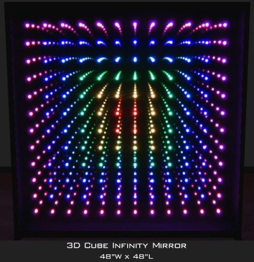 3D Cube Infinity Mirror
